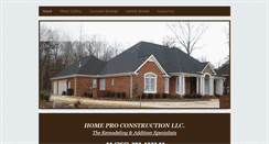 Desktop Screenshot of homeproconst.com